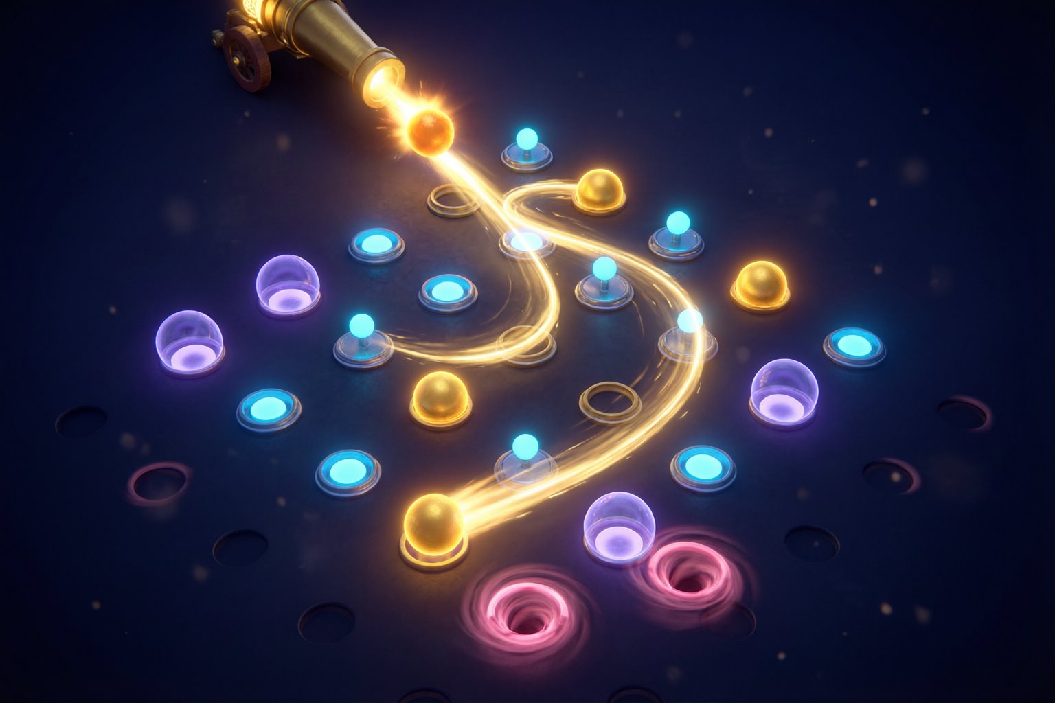 CASCADE — Chain-Physics Shooter key art