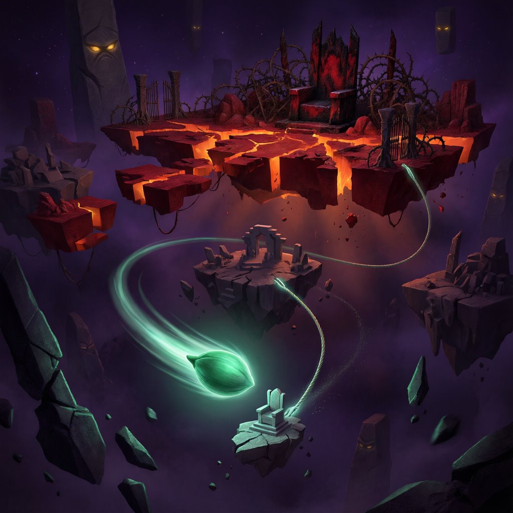 HOLLOW KING — One-Button Orbital Conquest key art